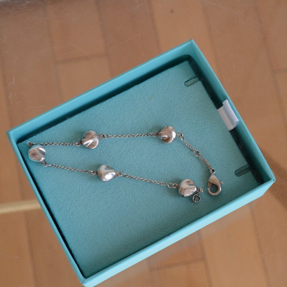 925 Sterling Silver 5 Bean Bracelet